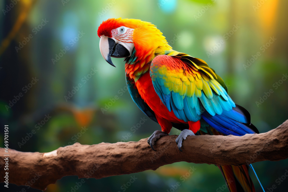 Vibrant Parrot in a Natural Setting