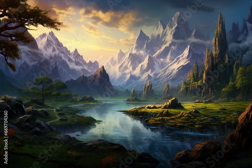 Enchanting scenery that transports you into dream-like realms. Generative AI