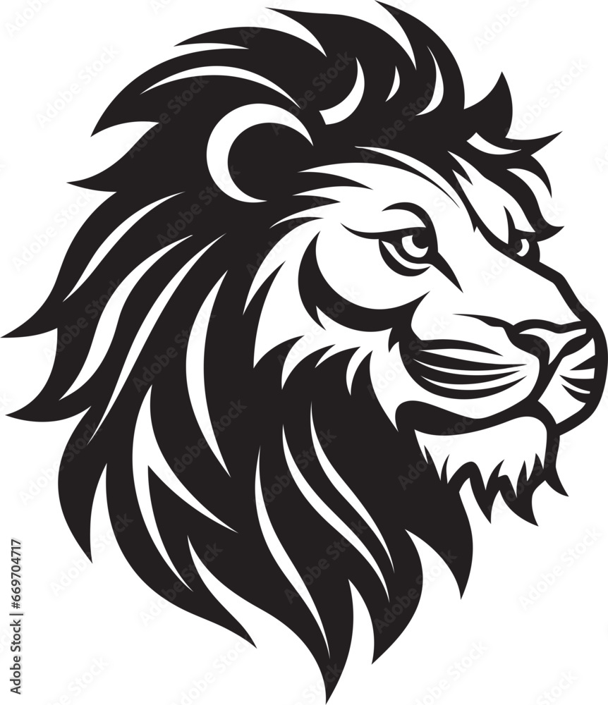 Digital Lion King Mastering Vector Artistry Lions True Colors Vibrant Vector Illustration