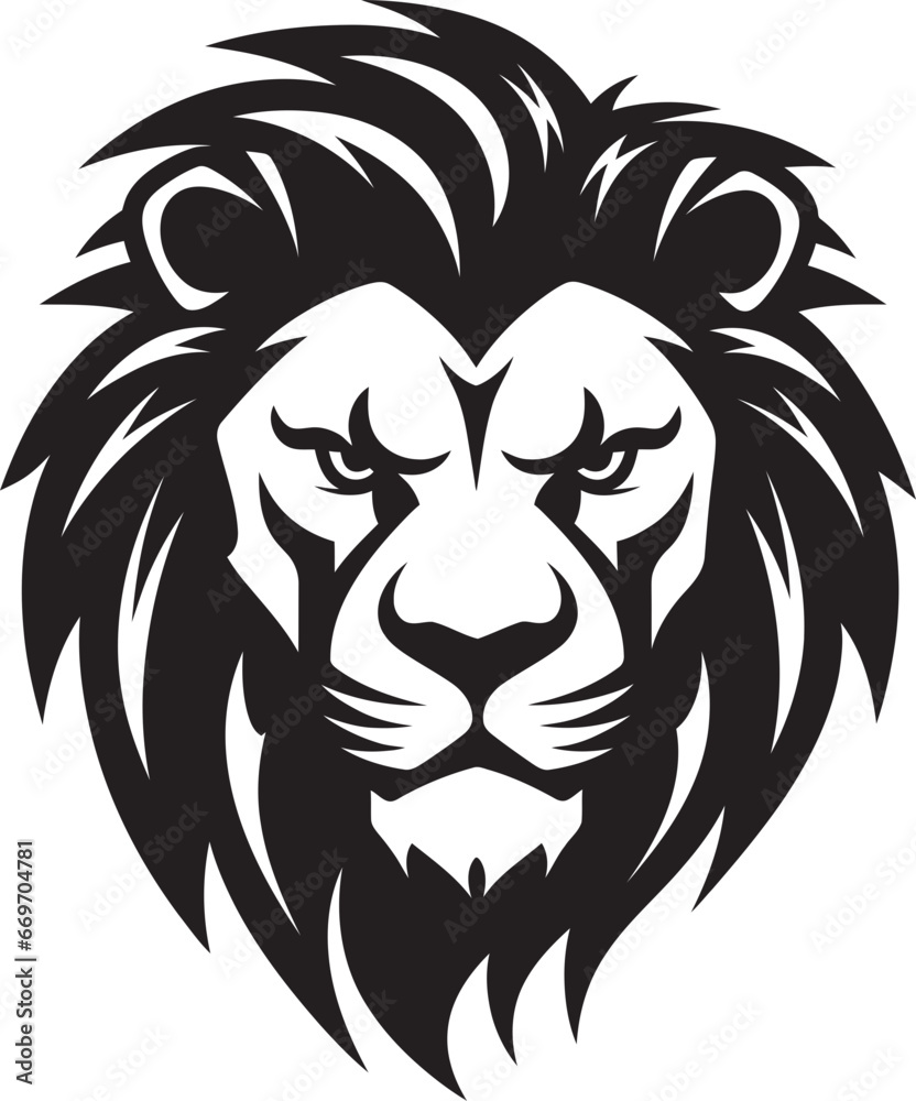 Roaring Majesty Detailed Lion Vector Illustration Wild Elegance Lioness in Vector Art