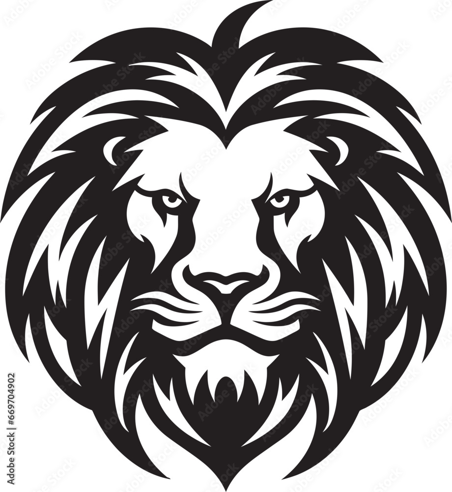 Regal Lion in Geometric Vector Artistry at Its Best The Power of Pixels Roaring Lion Vector