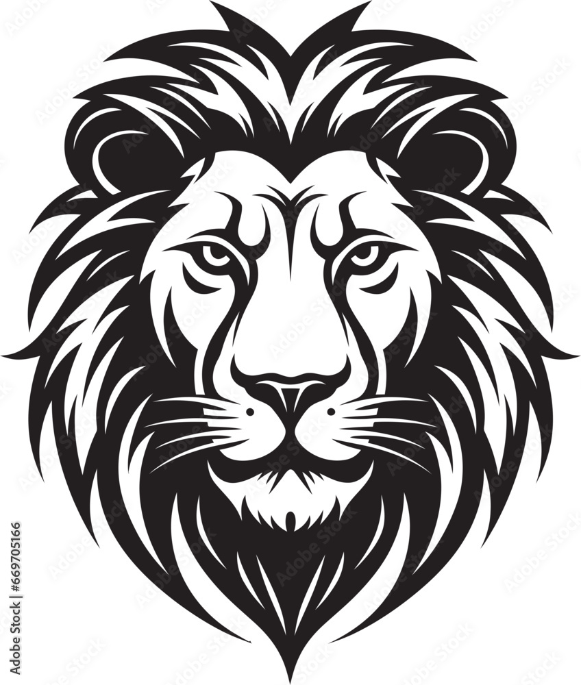 The Art of Mane Vector Lion Illustration Lion Vector Design Ferocious and Beautiful