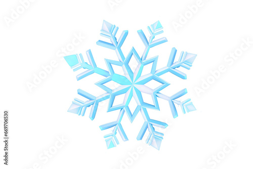 Glistening Gem Simple Icon of a Gleaming Snowflake