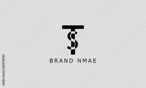 T vector professional modern simple minimal creative brand logo design. 