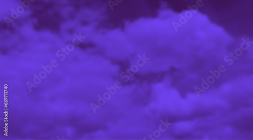 Aesthetic Sky Background. Realistic Vector Clouds