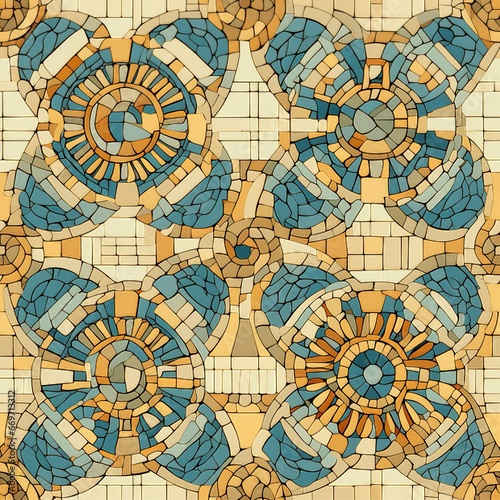Roman Villa Mosaic Retreat Pattern