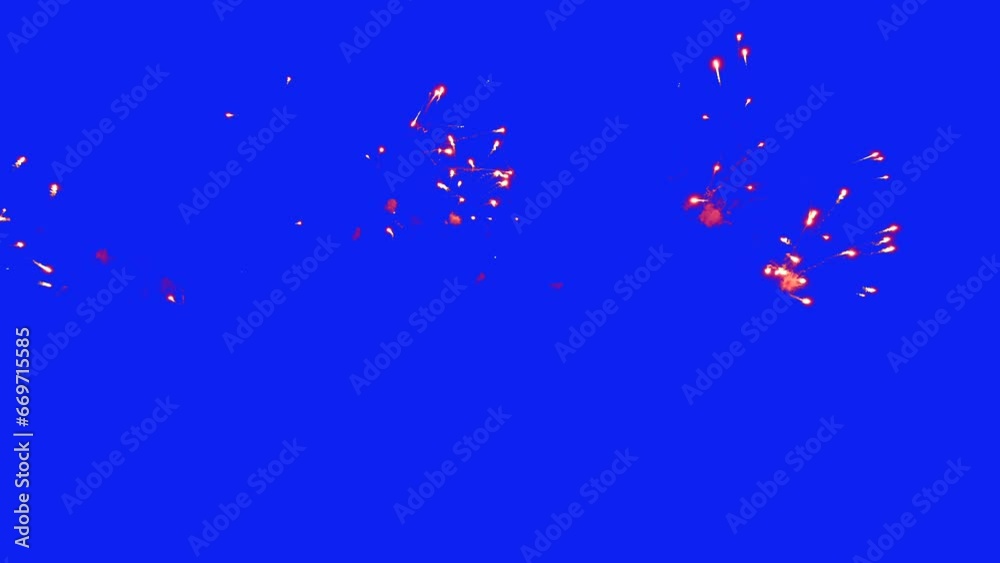 Abstract Real Firework on blue screen chroma key background, 4th of July independence day and new year eve 2024 concept. High quality 4k chromakey slow motion cinematic video Abstract Real Firework on blue screen chroma key background, 4th of July independence day and new year eve 2024 concept. High quality 4k chromakey slow motion cinematic video