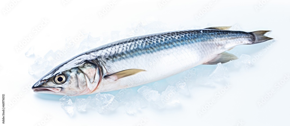 Frozen mackerel on ice Frozen mackerel on ice