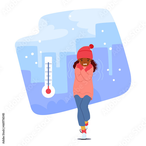 Little Girl Shivered, Her Tiny Body Quivering With Cold. Her Cheeks Paled, And She Hugged Herself, Seeking Warmth