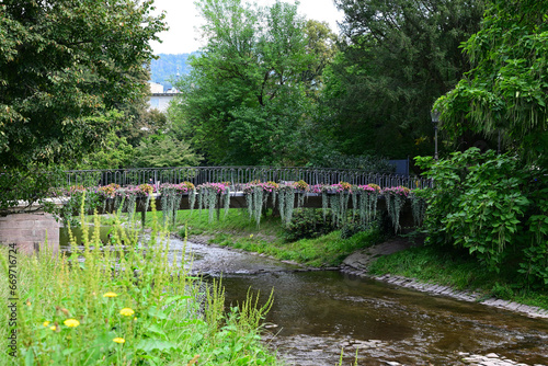 Bellevue-Brücke an der lichtentaler allee in baden-baden, deutschland 