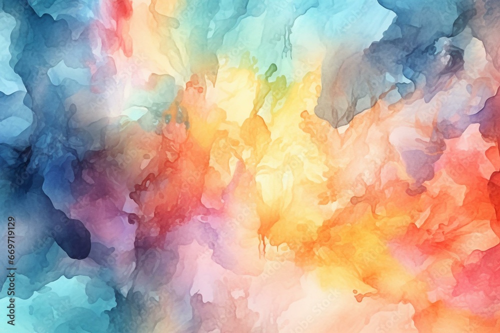 Colorful abstract backdrop with watercolor. Generative AI