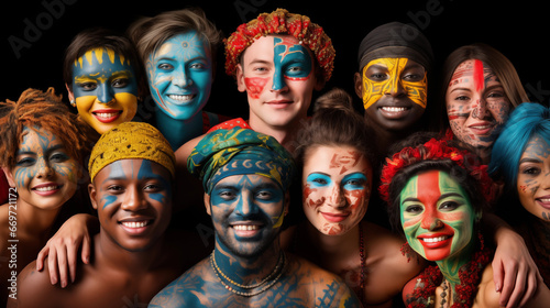 統一の色: 人間の多様性を受け入れる, AI生成 © Augusto
