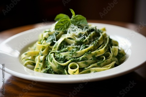Delicious pasta filled with ricotta cheese, spinach, butter, and sage. Generative AI