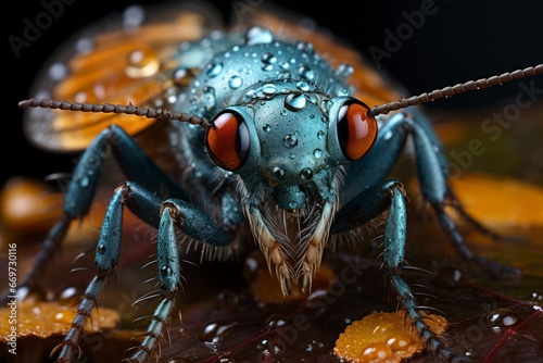 A close-up of a butterfly s antennae and compound eyes  highlighting the fine details and sensory features that help it navigate the world