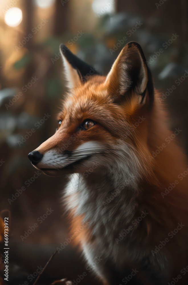 Obraz premium Red fox vulpes.