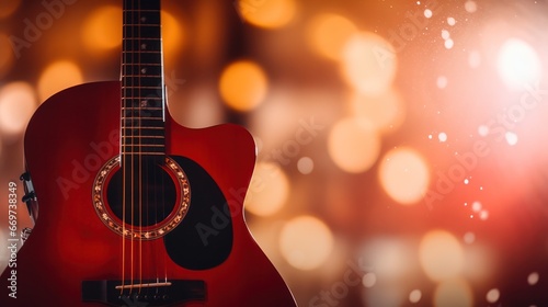 Guitar with Bokeh Effects