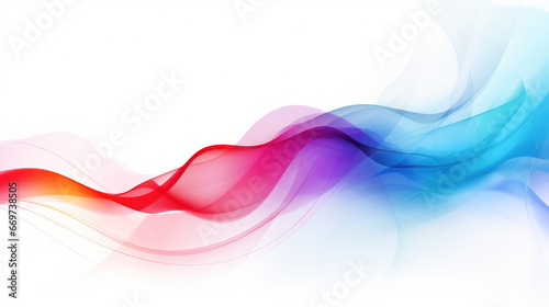 abstract futuristic background with blue, pink, red, and orange glowing neon moving high speed wave lines and bokeh lights. Data transfer concept Fantastic wallpaper © Francescozano