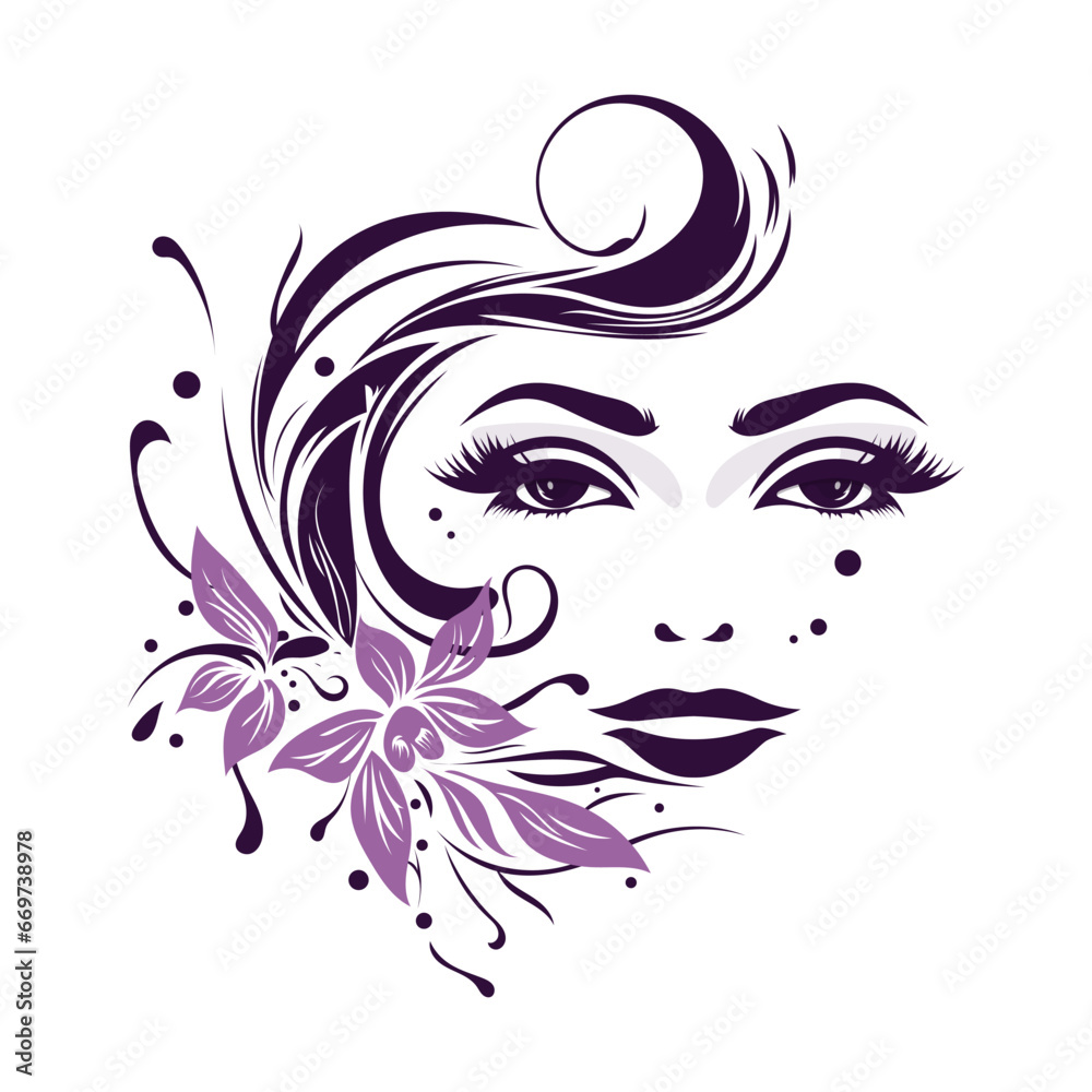 Elegant Feminine Beauty Logo.