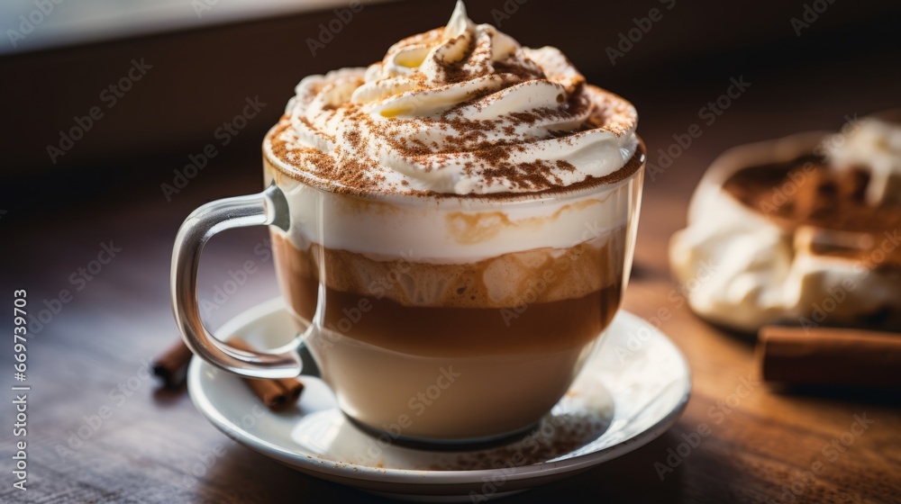 Mug of Rompope Topped with Whipped Cream Mug of Rompope Topped with Whipped Cream
