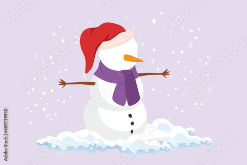 Winter activities. Winter concept. Colored flat vector illustration isolated.