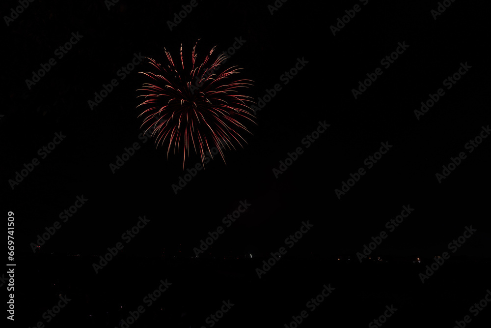 fireworks in the sky