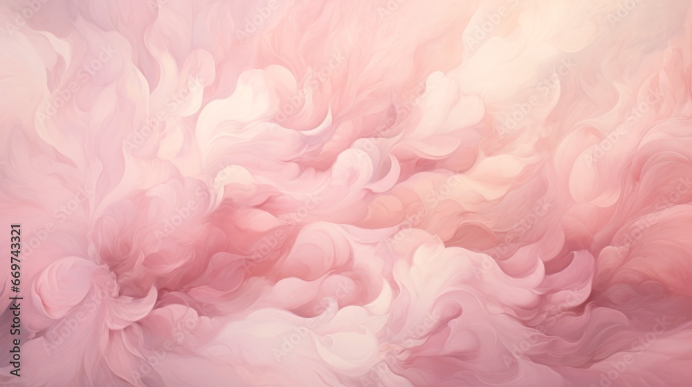 Abstract pink background with a lot of smoke in it. Toned.