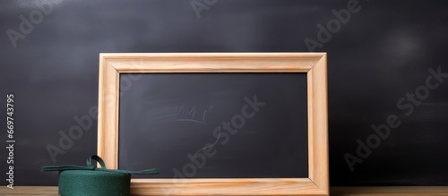 College chalkboard with handwritten inscription photo