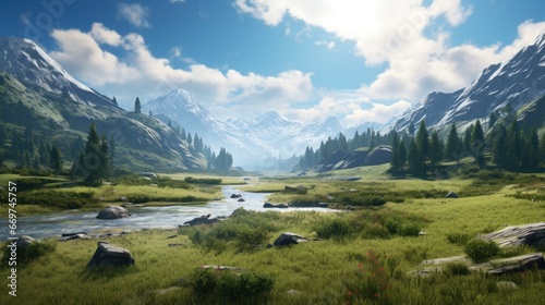 Explore the role of stunning landscapes in creating immersive and visually captivating game worlds