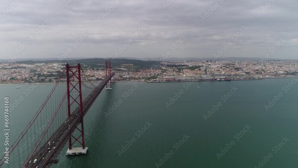 Ponte 25 de Abril, suspension bridge, Lisbon, Almada, Portugal