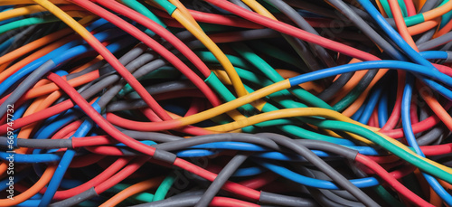Chromatic Connections: Colorful Cable Vibrance
