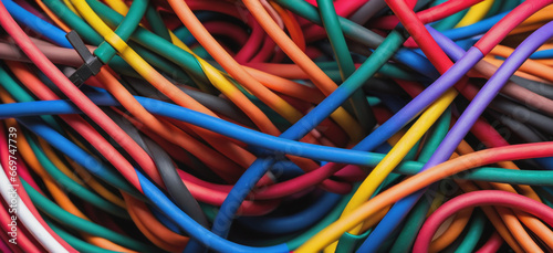 Chromatic Connections: Colorful Cable Vibrance
