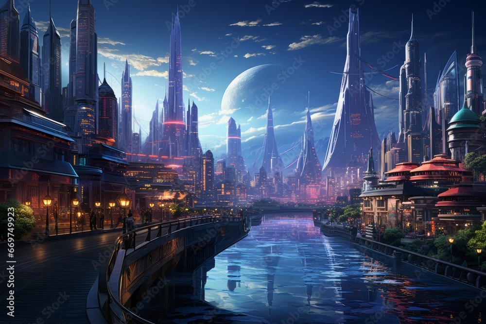 Alien cities, scifi, science fiction, other worlds, alien civilization, cities on other planets