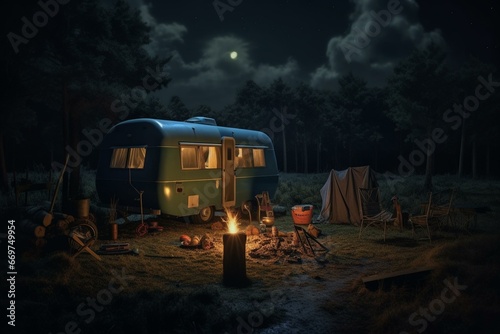 Image of camping 03. Generative AI