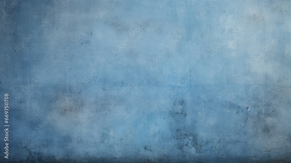 Obraz premium Alte Betonwand mit Rissen und blauer Farbe.
