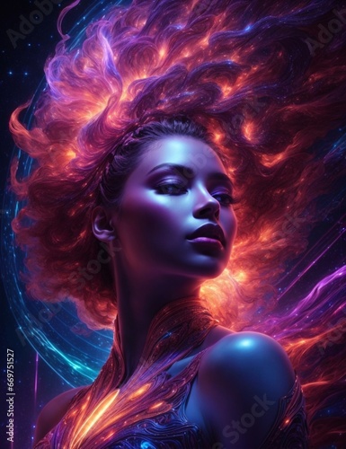 : Epic celestial Goddess in the sky 2 © Brother Don