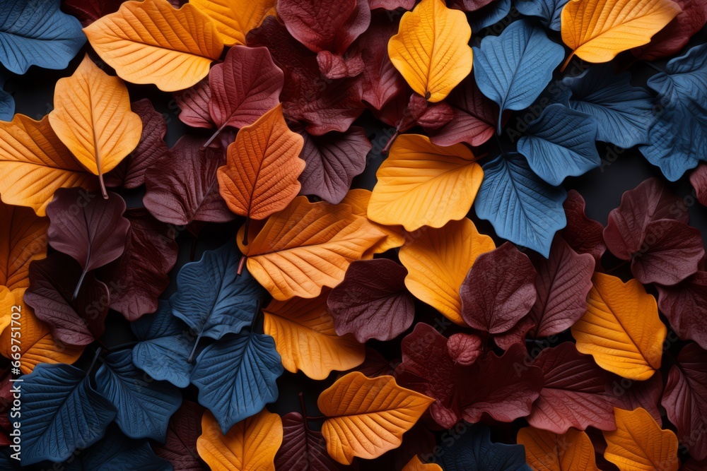Tropical red leaves background for the autumn leaves textured and wallpaper