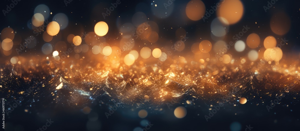 Naklejka premium Abstract dark glitter lights texture or background is amazing