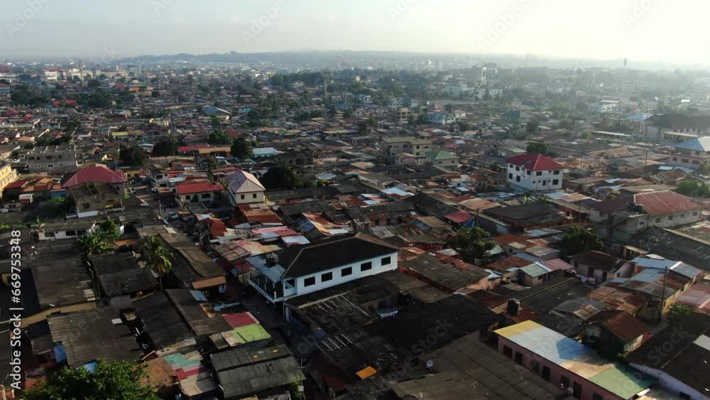 An African residential community, Abeka Lapaz in Accra Ghana, West