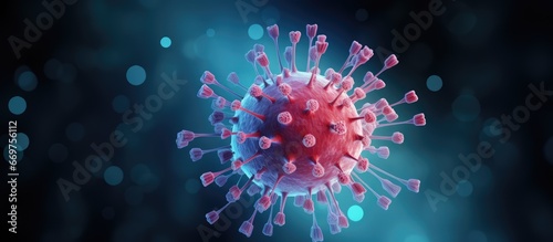 Medically precise AI depiction of influenza virus © AkuAku