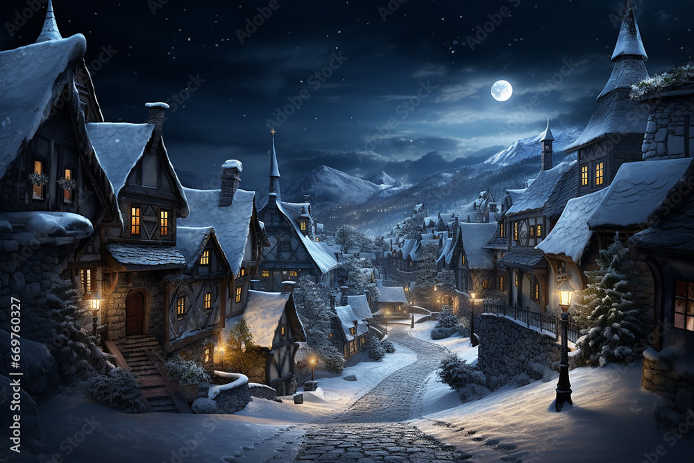 Fototapeta premium 幻想的な街の夜景