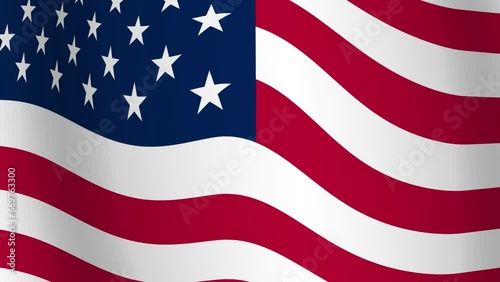 flag holiday motion american banner america election memorial vintage wave video