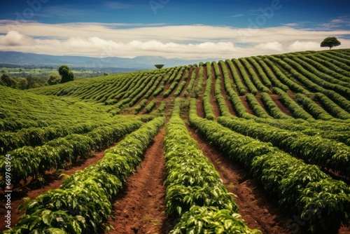 Beautiful coffee plantation  