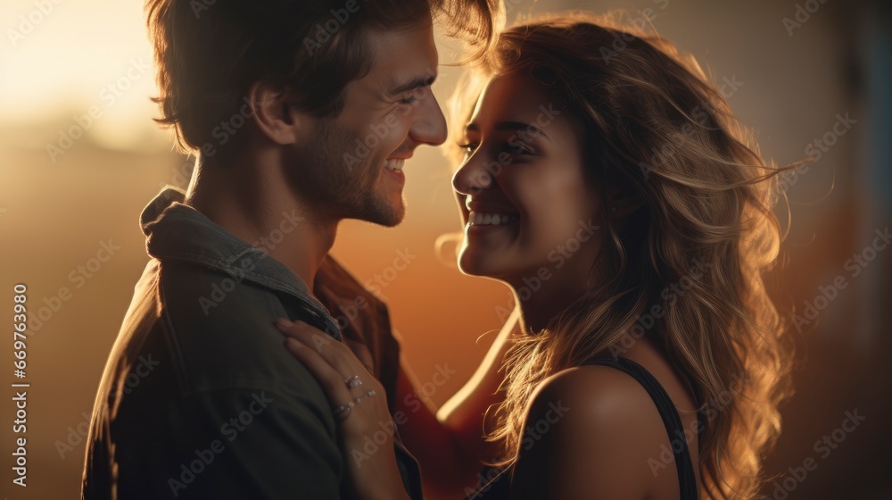 Romantic Smiling Couple Young Guy Girl , Background Image,Valentine Background Images, Hd