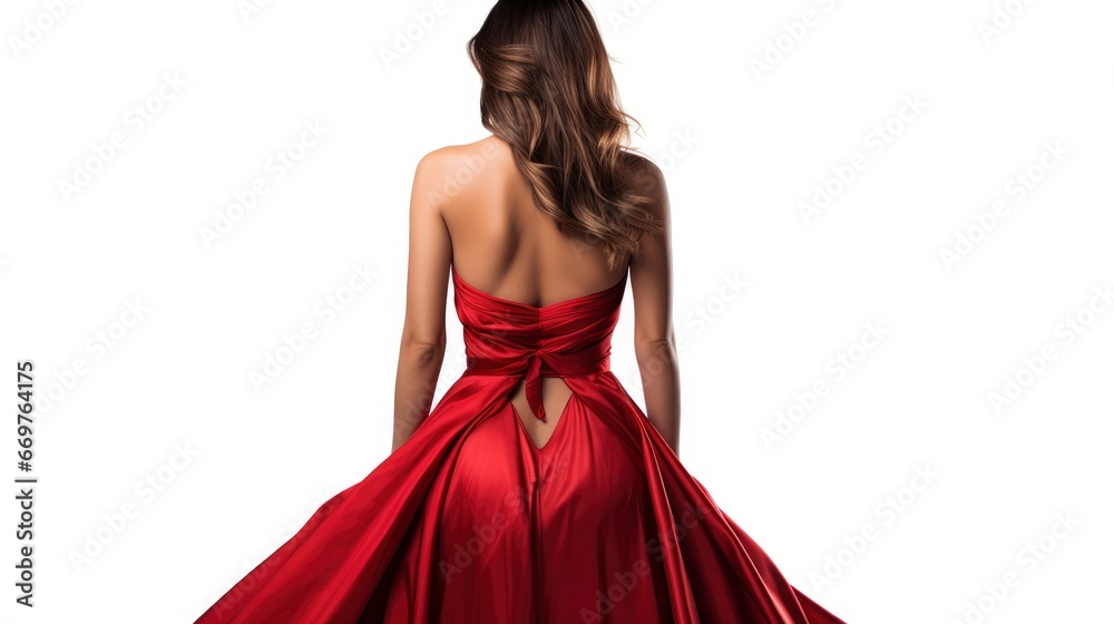 Unrecognizable Cute Girl Red Dress Covering , Background Image,Valentine Background Images, Hd