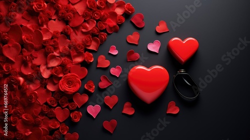 Valentines Day Background Flat Lay Top, Background Image,Valentine Background Images, Hd