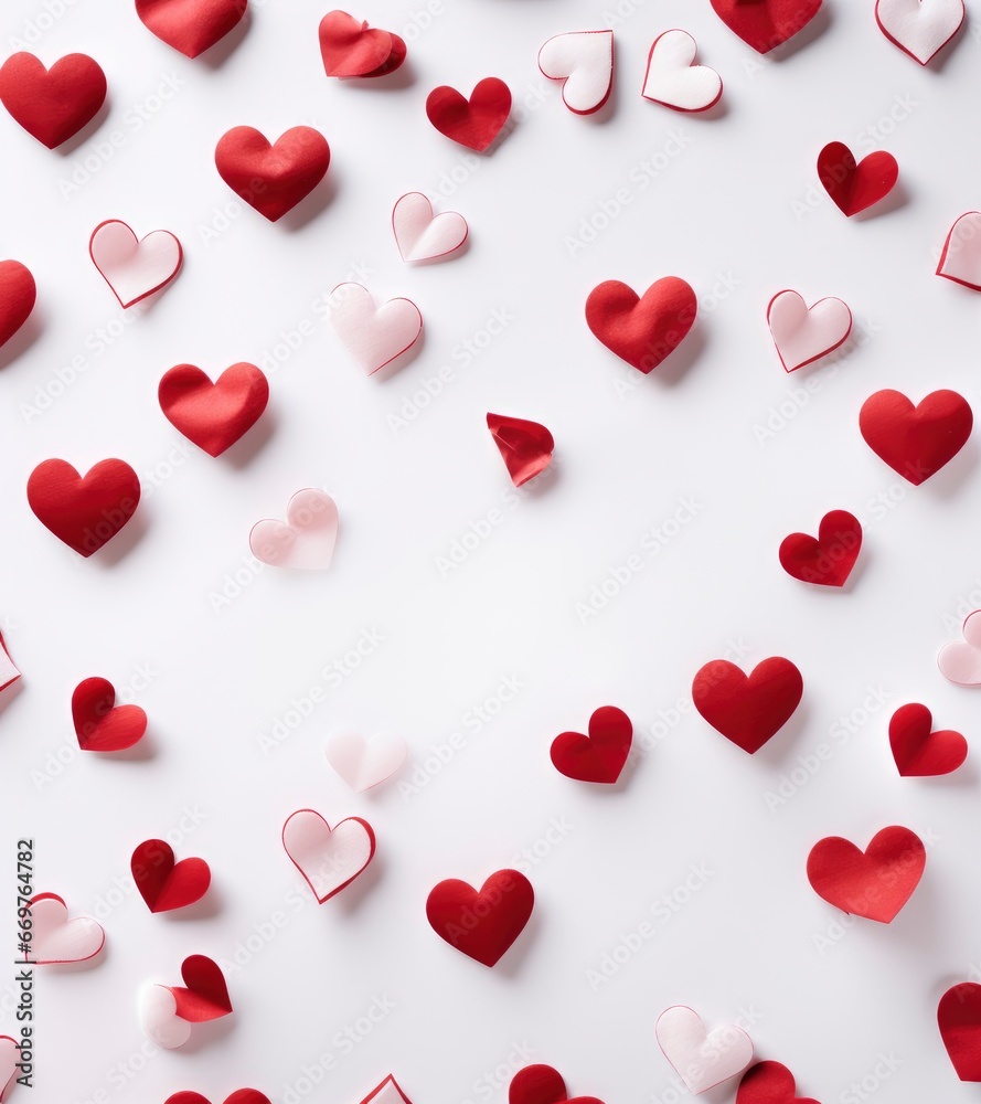 Valentines Day Background White Red Hearts Photorea, Background Image,Valentine Background Images, Hd