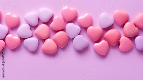 Close Candy Hearts On Pink Background, Background Image,Valentine Background Images, Hd © ACE STEEL D