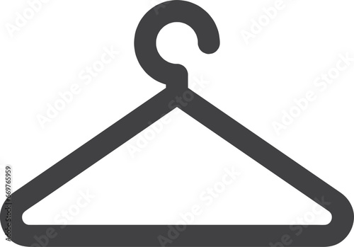 Minimalist Hanger Vector Outline Icon