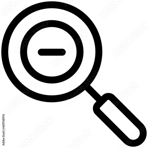 zoom out icon