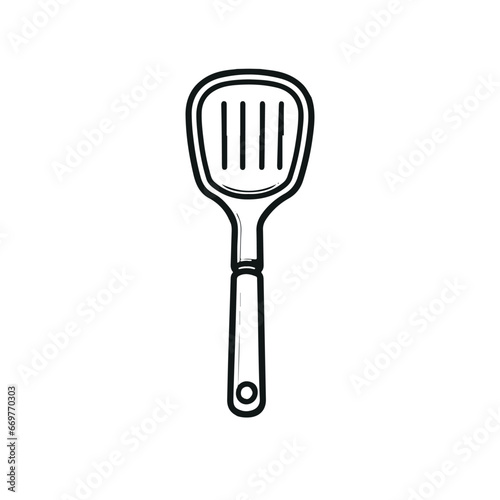 icon spatula kitchenware utilities for cooking 